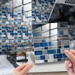 Autocollants mosaïque - largeight - 25 pièces - imperméables - noir et blanc - décoration murale Autocollants mosaïque - largeight - 25 pièces - imperméables - noir et blanc - décoration murale