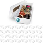25 botes en carton blanc lgantes pour cadeaux 350x190x105 mm ? faciles  monter personnalisables pour ...