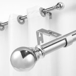 25 mm tringle  rideaux argente 66 - 183cm tringle  rideaux rglable avec 2 embouts tringle extensible ...