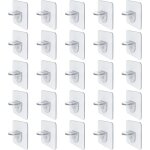 25 pi�ces chevilles de support d�tag�recrochets adhesifssupports adh�sifs pour �tag�recrochets muraux ...