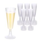 25 pices fltes  champagne en plastiquegobelet tasse  dessert150ml verres  champagne transparents ...
