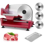 250w trancheuse lectrique - trancheuse  jambon avec 3 lames amovibles pieds  ventouse pourviande fromage ...
