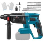 25j marteau perforateur sans fil compatible avec makita batteries de srie 18v bl poigne anti - vibration ...