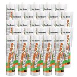 25x mastic silicone neutre btiment 7070 plus translucide 300ml den braven