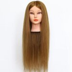 26 pouce tte  coiffer 90% vrai cheveux humains naturel mannequin tte formation coiffure avec support ...