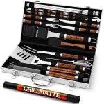 26pcs kit daccessoires pour barbecue professionnel ensemble dustensiles de barbecue en acier inoxydable ...