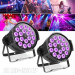 270w jeux de lumi�re - jajaluya 18 led lumi�re de sc�ne - pour dj disco f�te - pack de 2