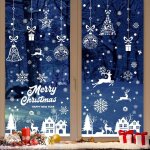 Stickers de noël pour fenêtres ? 271 autocollants réutilisables en pvc écoration intérieure flocon de ... Stickers de noël pour fenêtres ? 271 autocollants réutilisables en pvc écoration intérieure flocon de ...