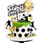 28 d�corations pour g�teaux sur le th�me du football�: chapeaux et figurines de joueurs. id�ales pour ...