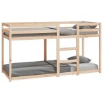 28022& lit superpos� s�parable - 80x200 cm - aspect bois de pin massif - l205. 5x l85. 5x h112 cm