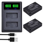 2b avec chargeur lpe17 lp e17 lp e17 batterie et chargeur de camra pour canon eos r10 eos 850d eos 200d ...