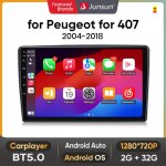[2go + 32go]junsun autoradio android 13 pour peugeot 407 2004 2005 - 2011 carplay & android auto9 pouces ...