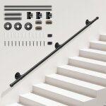 2m main courante pour escalier main courante escalier interieur exterieur main courante noire avec tuyau ...