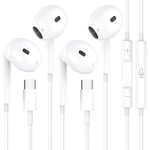 2packs Écouteurs usb c pour iphone hifi stéréo basse filaires type c casque intra auriculaires avec micro ... 2packs Écouteurs usb c pour iphone hifi stéréo basse filaires type c casque intra auriculaires avec micro ...