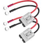 2pcs 50a 600v connecteur batterie au fil de harnais terminal  joint toriquebatterie connexion rapide ...