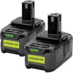 2pcs 55ah li - ion batterie de remplacement pour ryobi 18v one + rb18l50 rb18l40 rb18l25 bpl - 1815 bpl ...