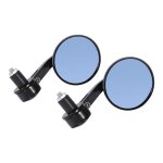 2pcs 7 / 8 22mm universel moto arrire rtroviseur rond embout guidon en aluminu