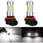 2pcs ampoule de brouillard led h8 h11 h9 6500k blanc 200w - biqiqi ampoule phare