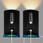 2pcs applique murale interieur led liseuse de chevet avec interrupteur rotation à 360°applique murale ... 2pcs applique murale interieur led liseuse de chevet avec interrupteur rotation à 360°applique murale ...