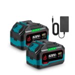 Batterie li - ion 18v - onevan - 928vf - 45 ah - lot 2 pcs + chargeur - protections multiples