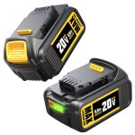 2pcs batterie li - ion 20v 6ah compatible avec dewalt perceuse sans fil dcb200 scie dewalt 2pcs batterie li - ion 20v 6ah compatible avec dewalt perceuse sans fil dcb200 scie dewalt
