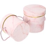 2pcs bo�tes � fleurs rondes portables emballage de fleurs porte - bouquet de fleurs bo�tes d�coratives ...