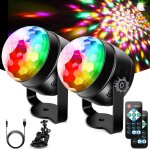 2pcs boule discolampe de scene6 couleur lampe de scne jeu de lumiere lumire fte  commande mini projecteur ...