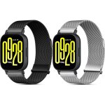 2pcs bracelet m�tal compatible avec xiaomi redmi watch 5 active / 5 lite bracelet magn�tique en maill� ...