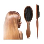 2pcs brosse à cheveux de poils de sanglier naturel antistatique massage du cuir chevelu peigne brosse ... 2pcs brosse à cheveux de poils de sanglier naturel antistatique massage du cuir chevelu peigne brosse ...