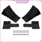 2pcs cales de roue noires hdpe antid�rapantes avec support de fixation - pour remorques de bateau camping ...