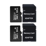 2pcs carte mmoire micro 64go adaptateur sd vitesse de lecture allant jusqu 90mo / s classe 10 u3carte ...