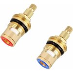 2pcs cartouche ceramique mitigeur laiton r�sistant corrosion joint tete robinet ceramique universel antid�flag ...