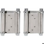 2pcs charnires ressort double action en acier inox charnires de porte de saloon gond porte battante capacit ...