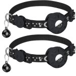 2pcs collier chat airtag support - collier chaton anti étranglement et cloche - noir réglable 20 - 33cm ... 2pcs collier chat airtag support - collier chaton anti étranglement et cloche - noir réglable 20 - 33cm ...