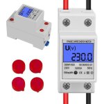 2pcs compteur lectrique monophas compteur dalimentation numrique cran lcd 5(80) a 230v 50hz1 phas ...