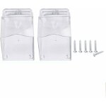 2pcs couvercle tanche pour bouton de sonnette sans fil housse de protection transparente pour sonnette ...