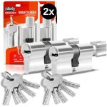 2pc cylindres de fermeture � bouton serrure de porte 45 / 45 avec 10 cl�s serrure � cylindre avec bouton ...