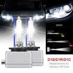 2pcs d1s hid ampoule lampe xnon phare 35w 8000k dc 12v pr voiture