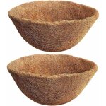 2pcs doublure en fibre de coco naturelle pour pot de fleurs 35 cm panier suspendu pour pots de fleurs ...