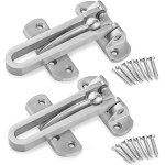 2pcs entrebailleur de scurit porte acier fentre garde verrou porte dentre sans chane loquet de verrouilla ...
