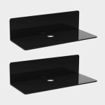 2pcs tagre murale flottante en acrylique 23 * 9. 5cm etagere adhsive sans percer petite tagre pour ...