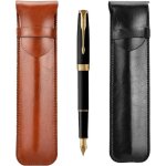 2pcs �tui � stylo en cuir r�troporte - stylo pochette fait main�tui pour stylo plume en cuirpour 1 - ...
