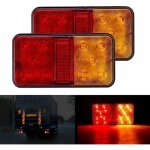 2pcs feu arrire led multifonction 10 - 30v tanche clignotant position parking pour camion remorque ...