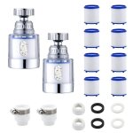 2pcs filtre eau robinet anti calcaire universel filtre anti calcaire robinet rotatif  360 avec 8 lments ...