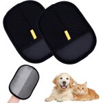 2pcs gants antistatiques pour poils danimaux gant poil chien double sided pet grooming gloves for pet ...