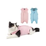 2pcs gilet de r�cup�ration de chat combinaison de r�cup�ration pour chat anti l�chage body chat post ...