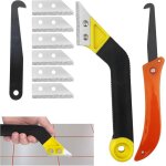 2pcs grattoir à joints + lames de rechange gratte joint carrelage racloir vitrocéramique outil de grattoir ... 2pcs grattoir à joints + lames de rechange gratte joint carrelage racloir vitrocéramique outil de grattoir ...