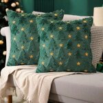 2pcs housse de coussin 45x45cm coussin noel decoration noel interieur maison housse coussin nol coussins ...