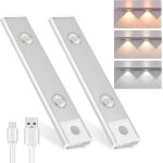 2pcs lampes led sans fil lumire de placardlampes de dessous darmoire  gradationdtecteur de mouvement ...