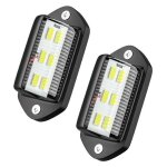 2pcs led eclairage plaque immatriculation �tanche 6 smd led feux arri�re lampe de plaque d?immatriculation ...